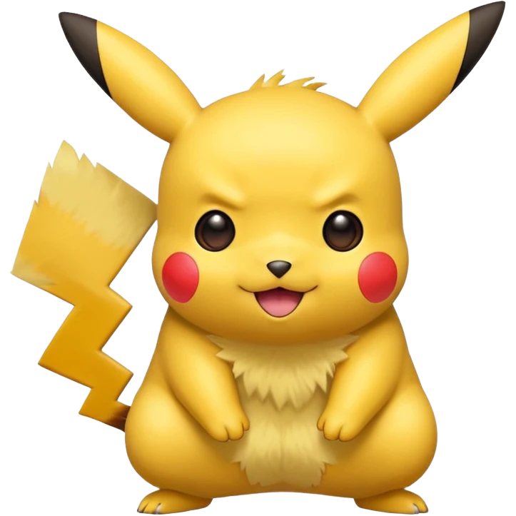 pikachu, cute, energetic, yellow, simple background emoji