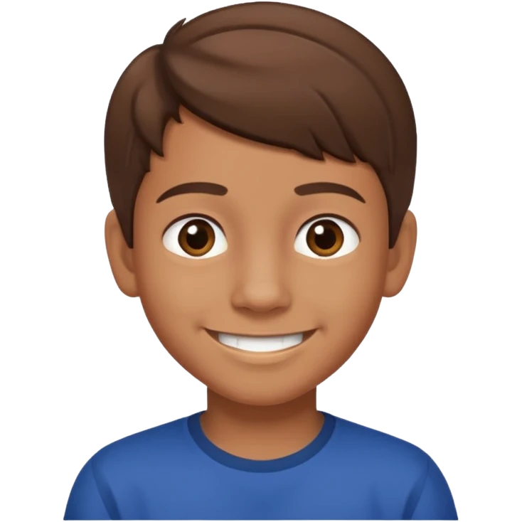 A 12 year old mexican boy with brown hair  emoji