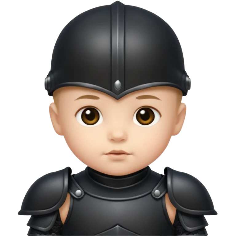 black Armored baby emoji