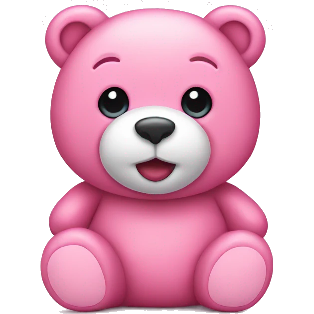 Pink teddy bear  emoji