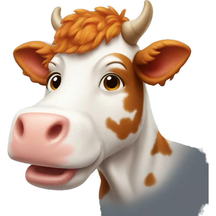 ginger cow  emoji