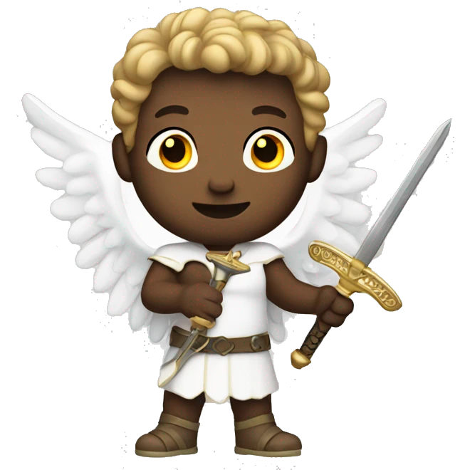 Male Angel with sword emoji
