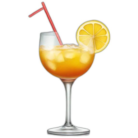 cocktail in collins glass emoji