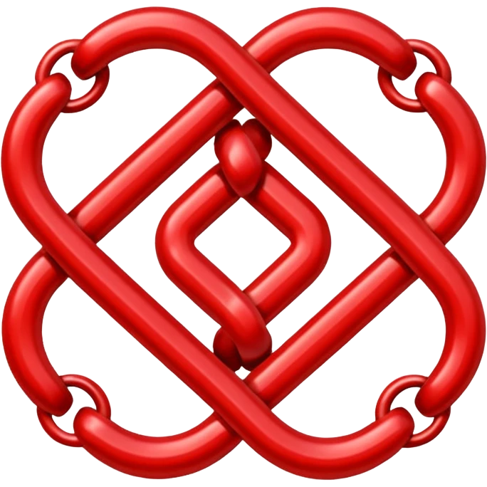 Red chain link logo emoji