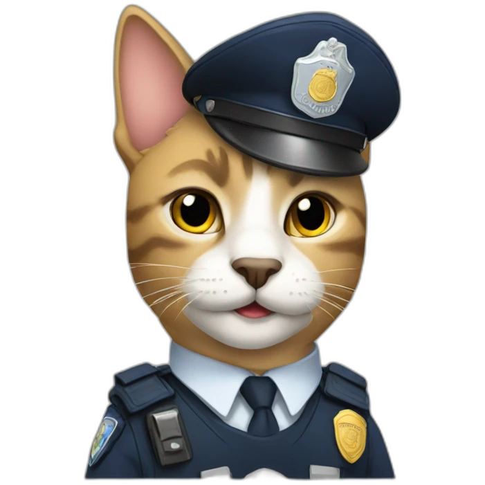 Police cat emoji