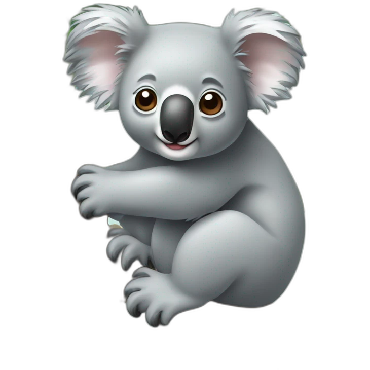 Koala auf einem Eukalyptusbaum emoji