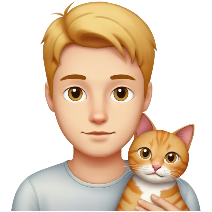 Men with cat emoji