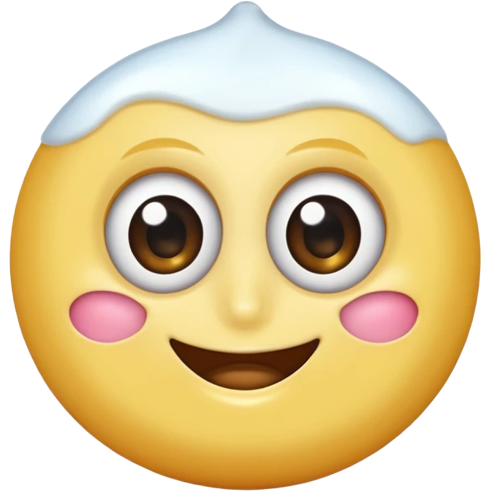 Un savon avec des gros yeux et un sourire emoji