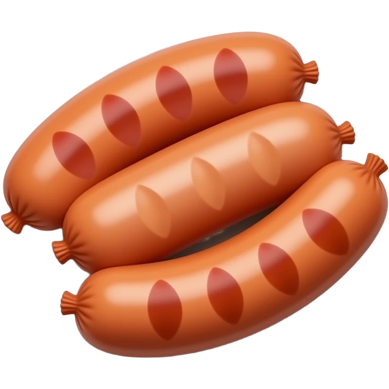 a plate of sausages emoji