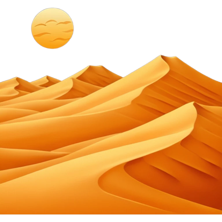 Sand dunes Desert at night emoji