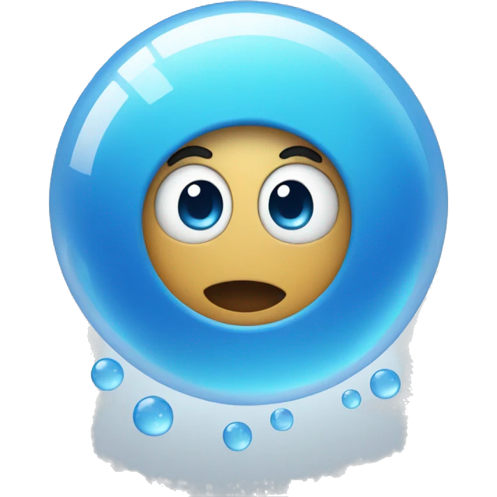 blue bubbles emoji