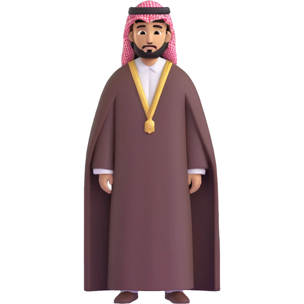 Saudi man wearing traditional clothing emoji