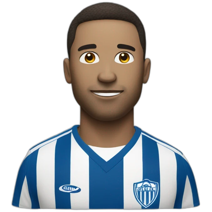 Bleu and white football club  emoji