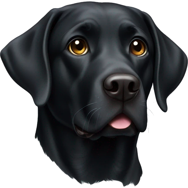 black labrador  emoji