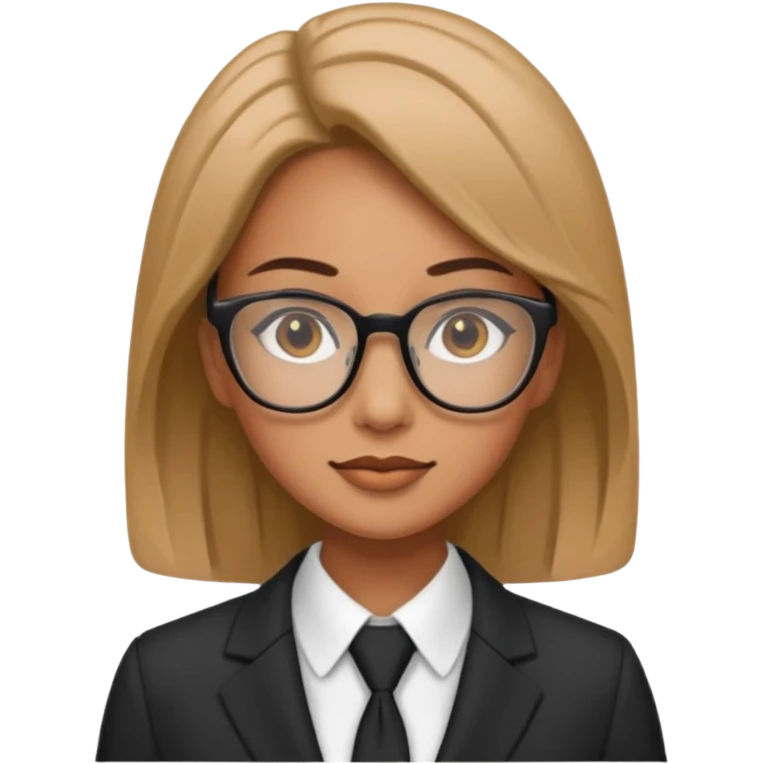 women in suits wearing glasses emoji