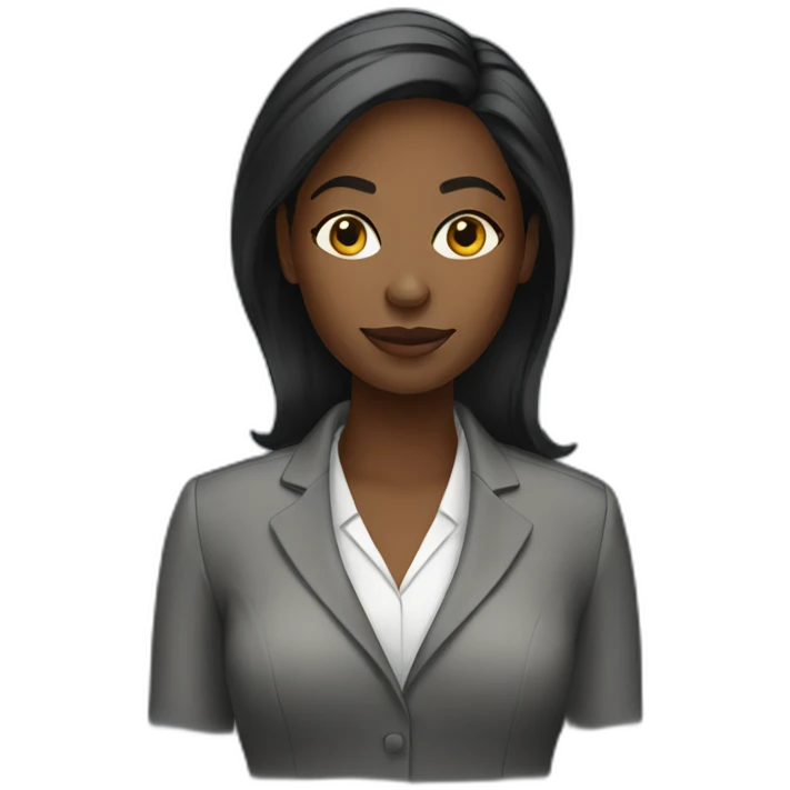 Black female project manager emoji