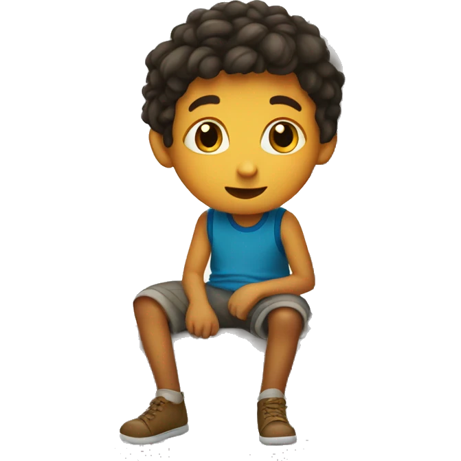 kid sitting in corner  emoji