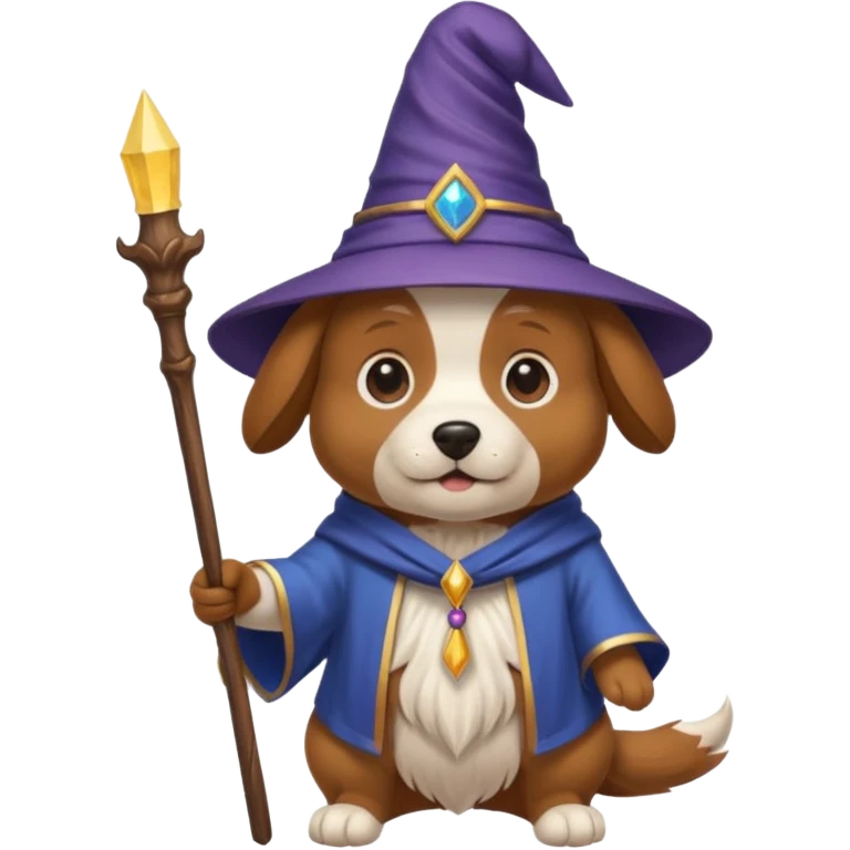 Dog wizard emoji