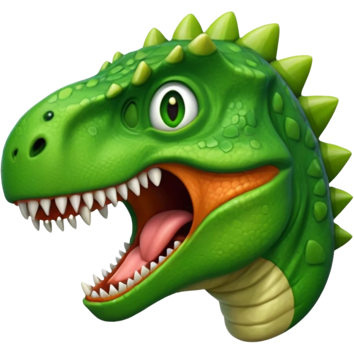 Dinosaur scream emoji