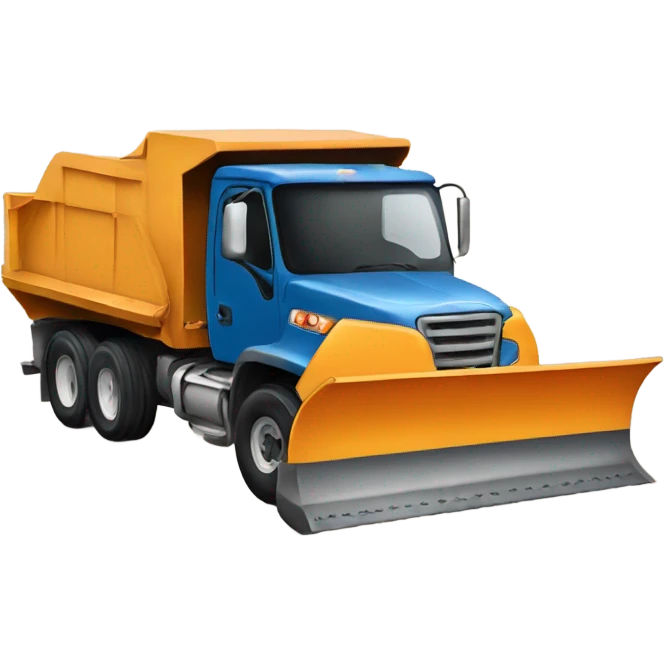 Plow truck emoji