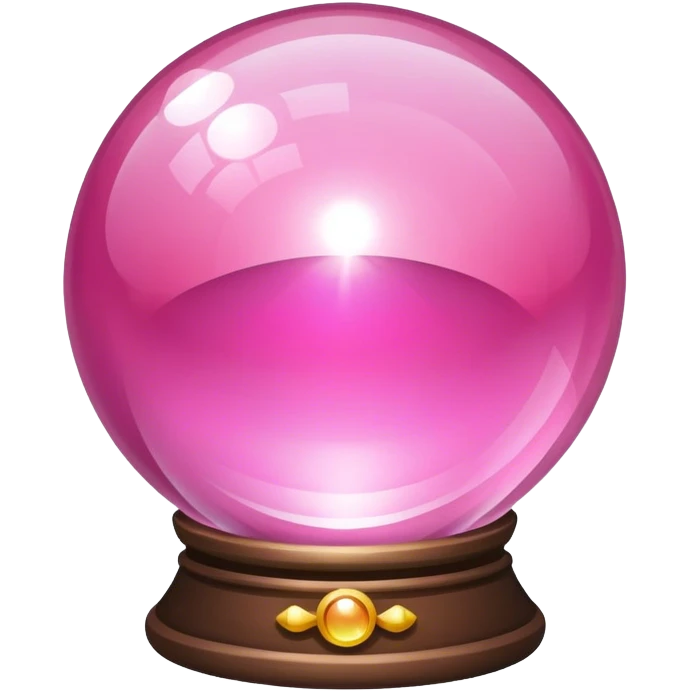 all pink magic crystal ball emoji