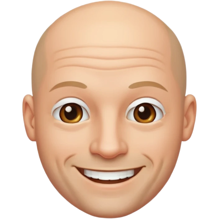 a bald man  emoji