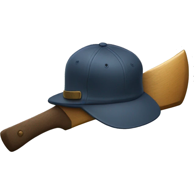 cap on axe emoji