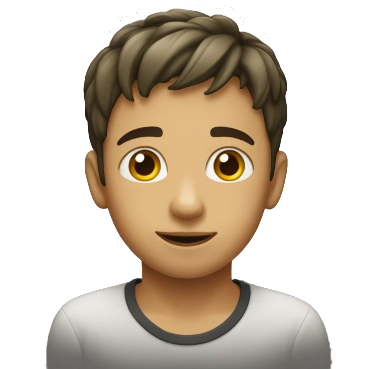 A boy with a concombre un noz   emoji