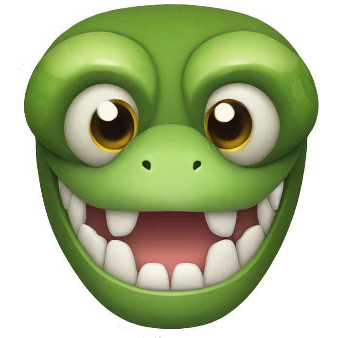 Snake Face Front View emoji