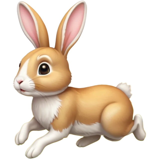 🐰🌾🌄 Bunny hopping at sunrise emoji