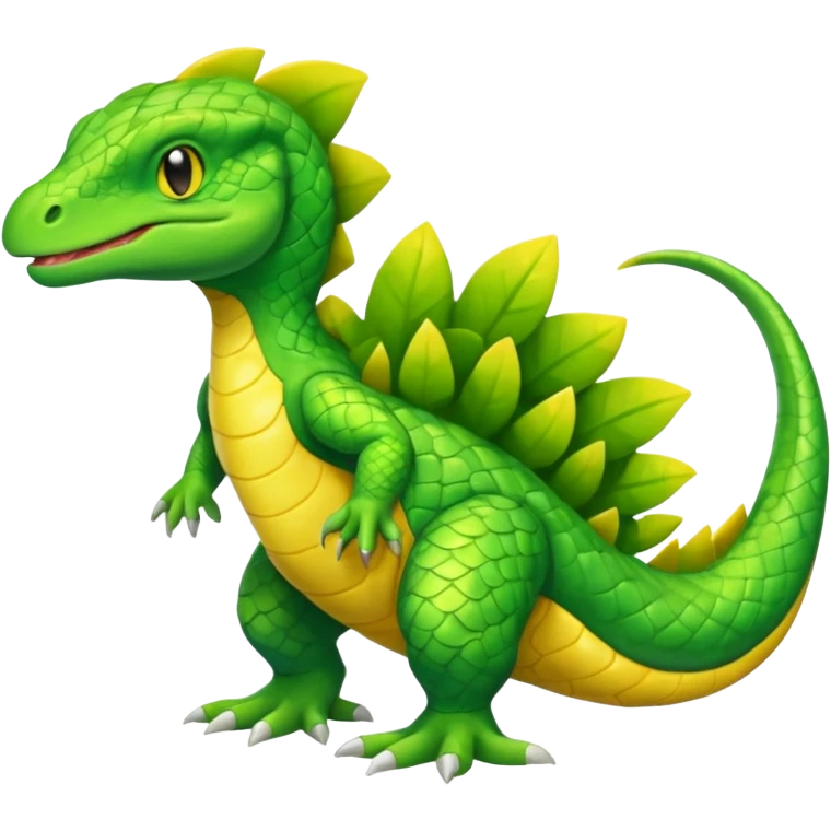Sandile-Helioptile-Grovyle-fusion (full body) emoji