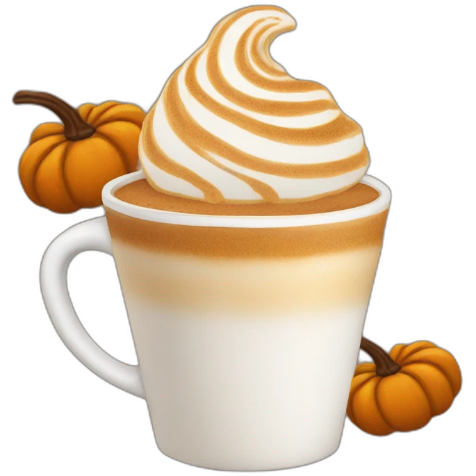 Pumpkin spice latte emoji