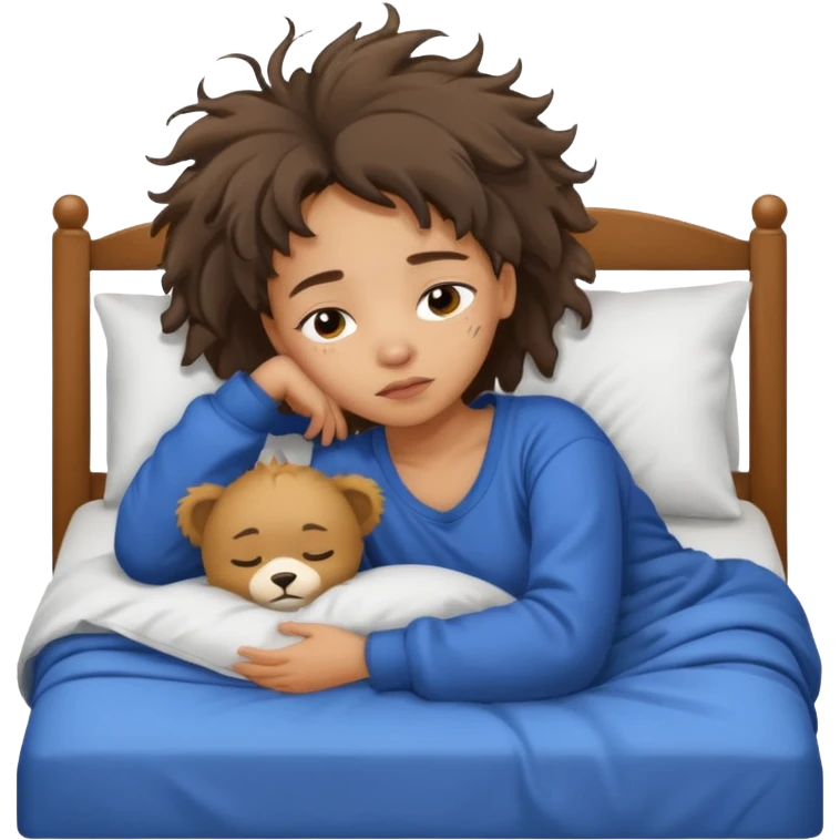 Cute lightskin girl doesn’t wanna wake up emoji