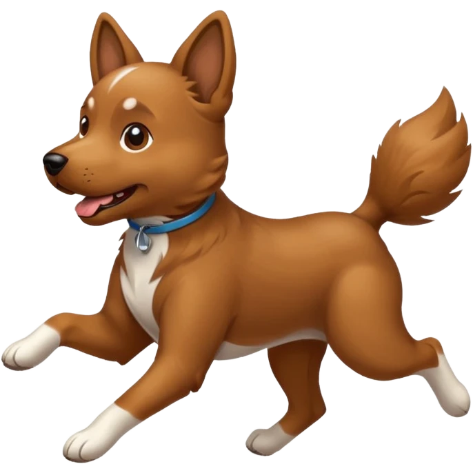 a dog running emoji