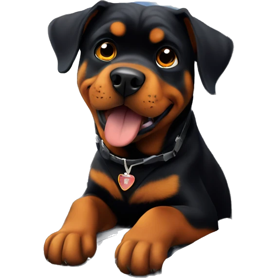 Rottweiler on a plane emoji