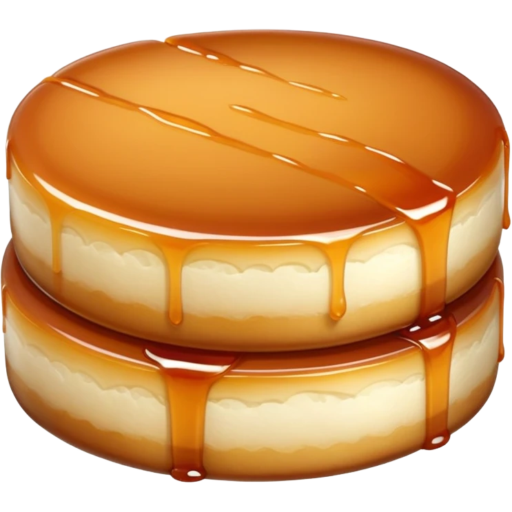 Chinese rice cake (Nian Gao), sweet and sticky traditional dessert emoji