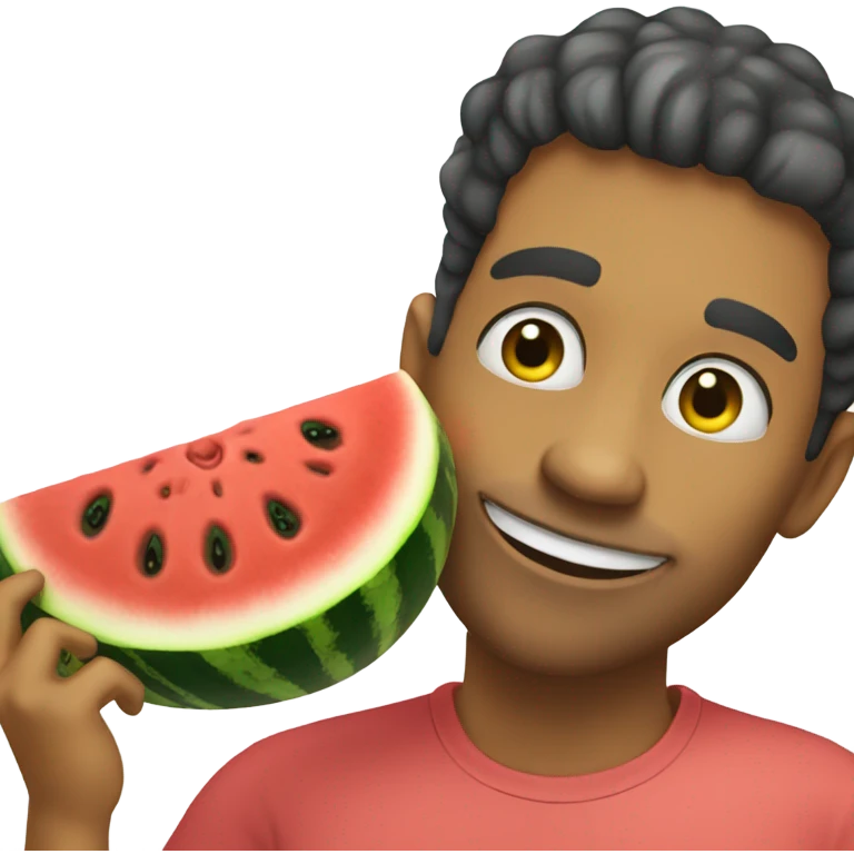 Watermelon muncher emoji
