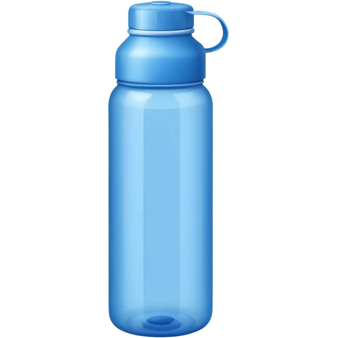Blue water bottle emoji