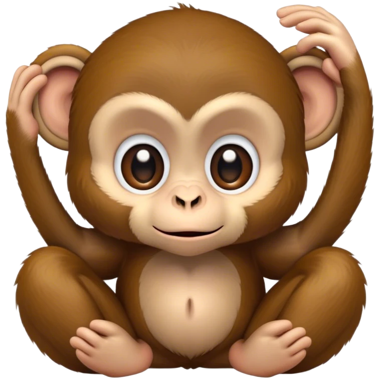 Begging monkey emoji