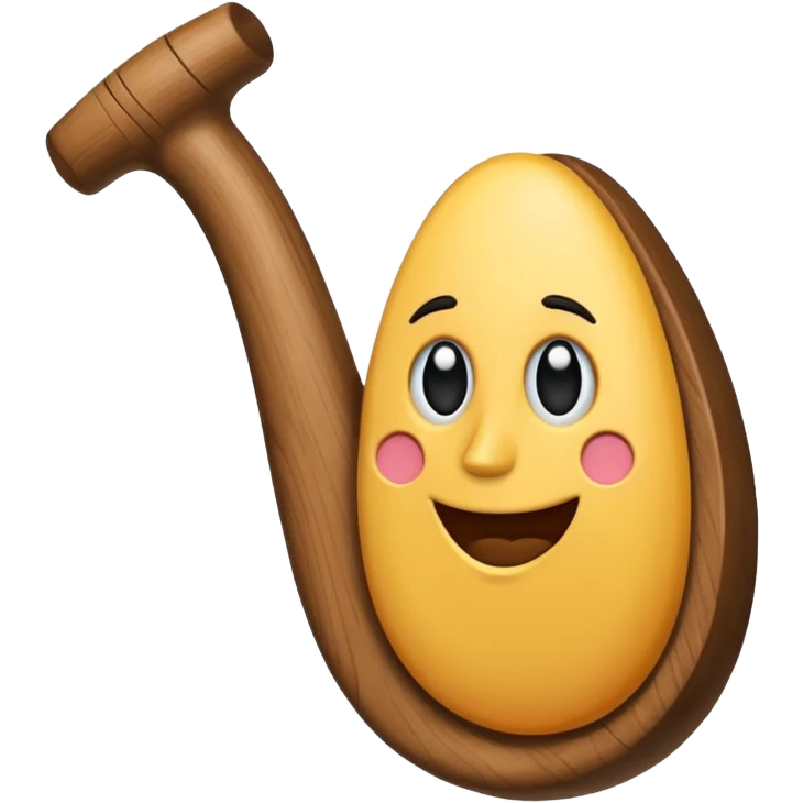 Una pipa con cara y con el pulgar hacia arriba emoji