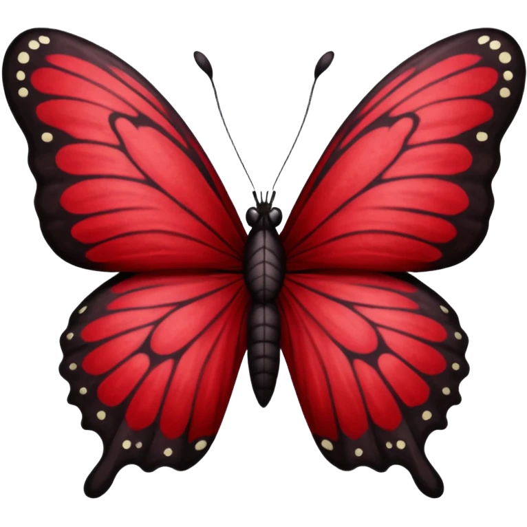 butterfly dark red emoji