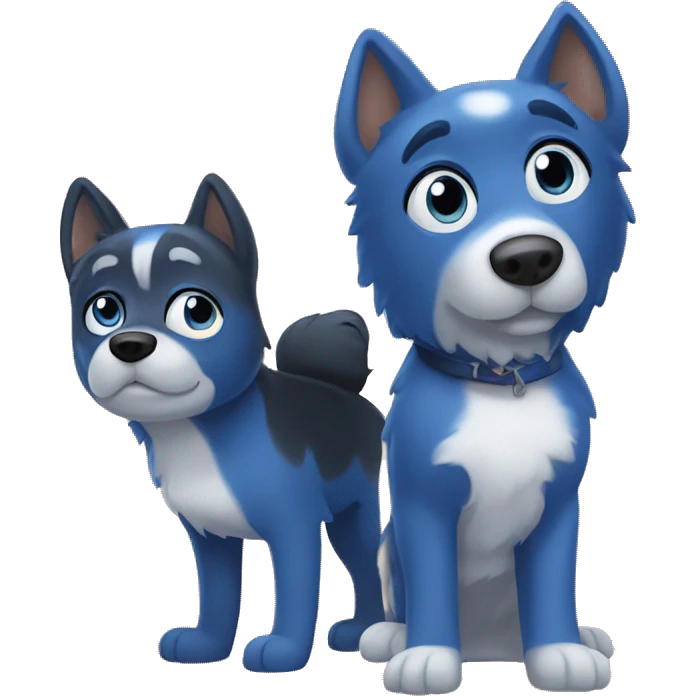 Bluey and Bingo emoji