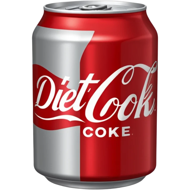 Tin diet Coke emoji only grey tin with red writing emoji
