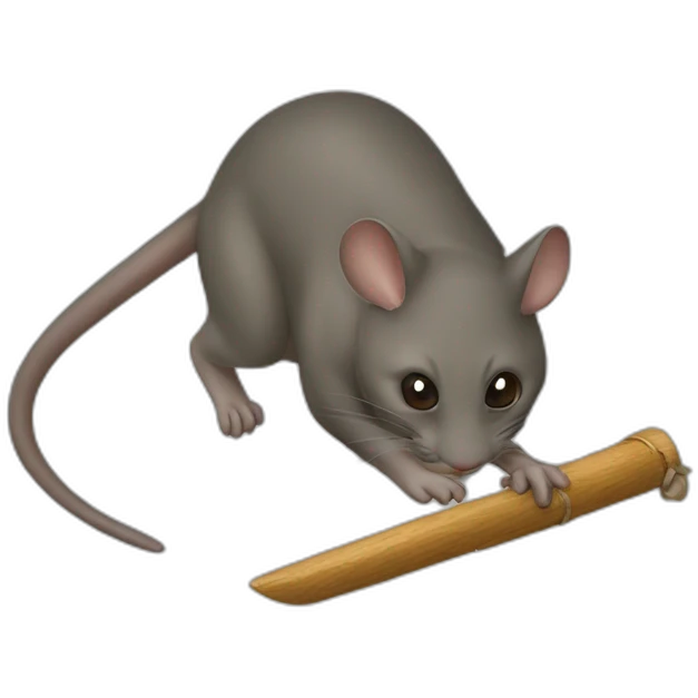 Chat chasse souris emoji