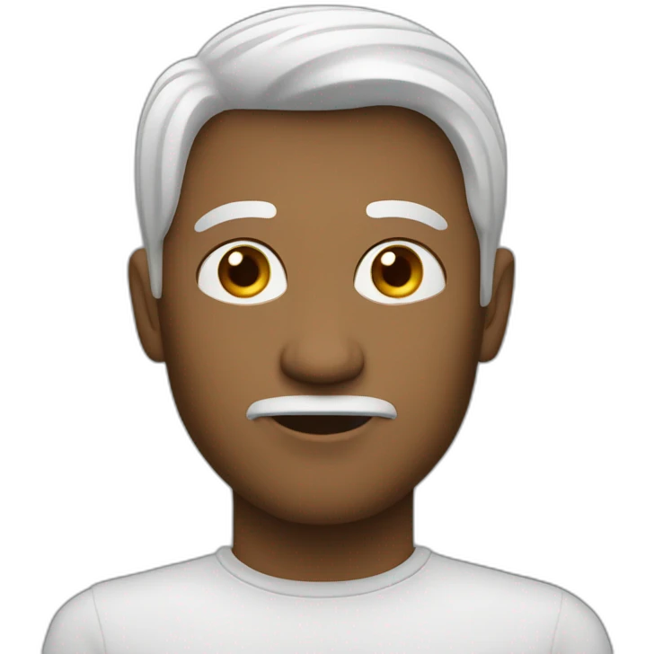 homme ayant très peur emoji