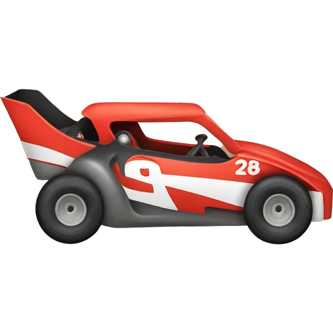 Dirt Track Racecar emoji
