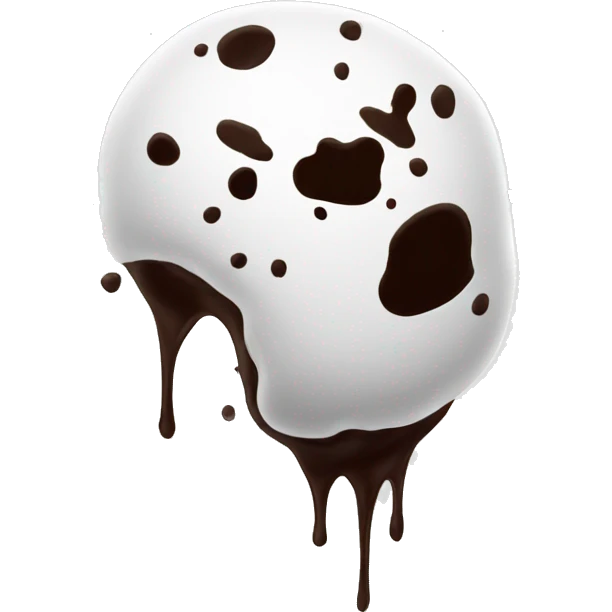White spill splatter emoji