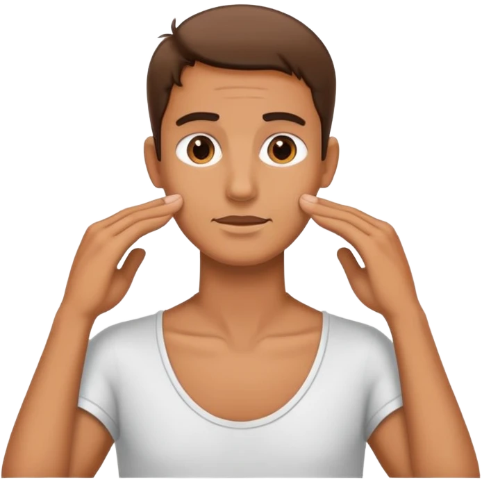 coking neck with two hands emoji