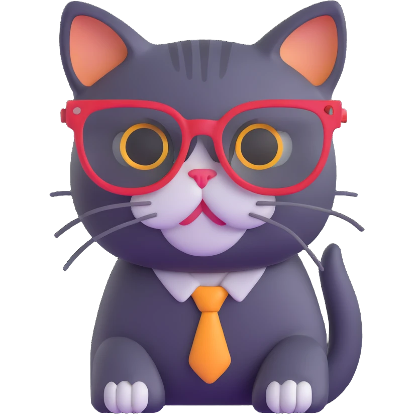 cat with glasses emoji