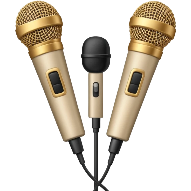 Beige small mics emoji